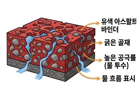 투수칼라 아스콘 단면